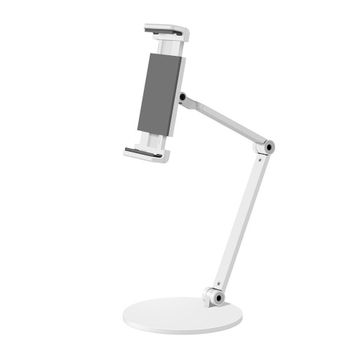 Npo STD20144LG 360° Ayarlanabilir Teleskobik 4-13 Gümüş Gri Ergonomik Tablet Standı