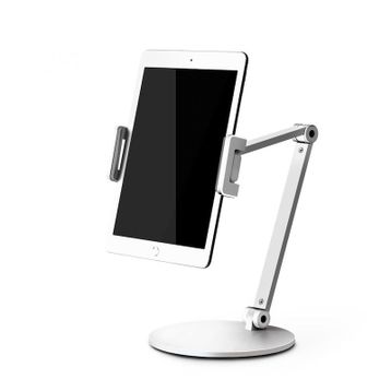 Npo STD20144LG 360° Ayarlanabilir Teleskobik 4-13 Gümüş Gri Ergonomik Tablet Standı