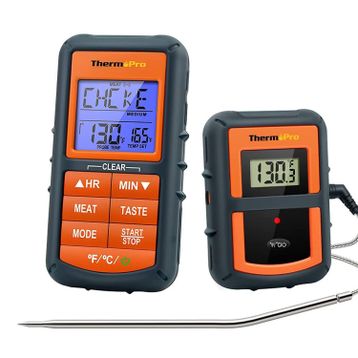 Npo Thermopro Tp07c Alarmlı Aydınlatmalı ve Kablosuz 150 m Menzilli Profesyonel Gıda Pişirme Termometre