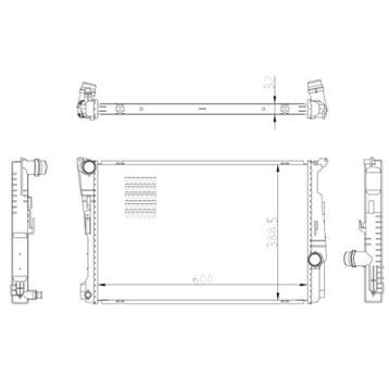 Nrf 59228 F25/F26 Su Radyatörü