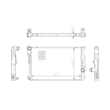 Nrf 59228 F25/F26 Su Radyatörü