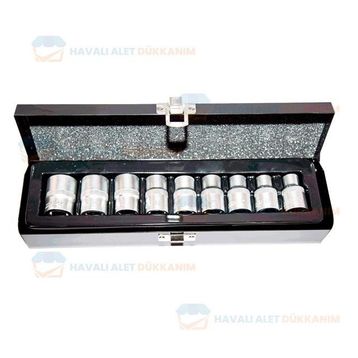 NT Tools NCSET12E CRV E Tipi 10 Parça 1/2 inç Torx Lokma Seti