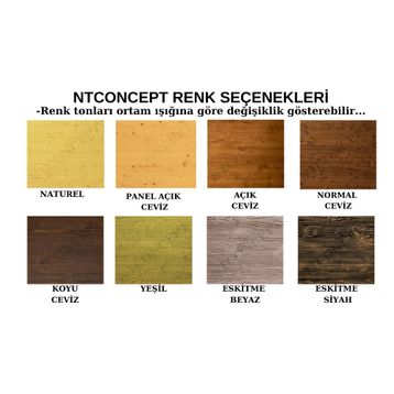 Ntconcept Tien 100 CM Masif Ağaç Dolap