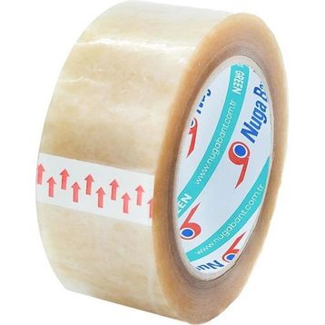 Nuga Solvent 45 mm 100 mt Şeffaf Güçlü Yapışan Soğuk Hava Bandı