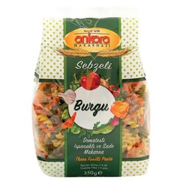 Nuhun Ankara Sebzeli Burgu 350 gr Makarna