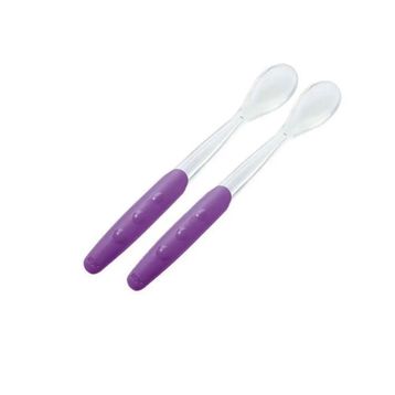 Nuk 2'li Mor Silikon Uçlu Kaşık Set