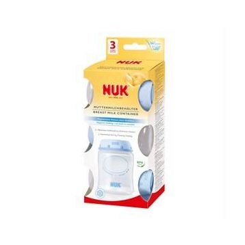 Nuk 3'lü Süt Saklama Şişesi