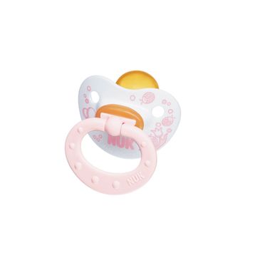 Nuk 6-18 Ay Baby Rose Silikon Damaklı Emzik Pembe