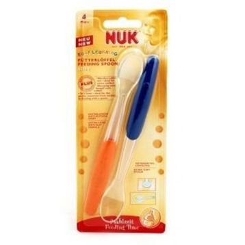 NUK EASY LEARNING SİLİKON UÇLU BESLENME KAŞIĞI 2' Lİ mavi