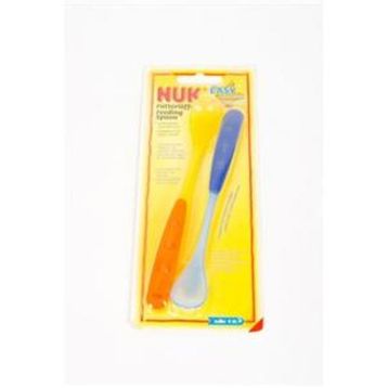 NUK EASY LEARNING SİLİKON UÇLU BESLENME KAŞIĞI 2' Lİ mavi