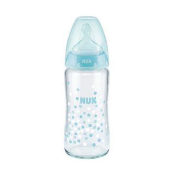 Nuk First Choice Plus 240 ml Yeşil Cam Biberon