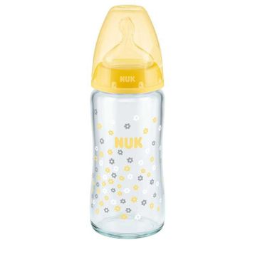 Nuk First Choice Silikon Emzikli 240 ml Cam Biberon