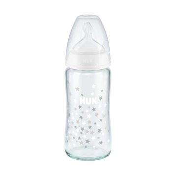 Nuk First Choice Silikon Emzikli 240 ml Cam Biberon