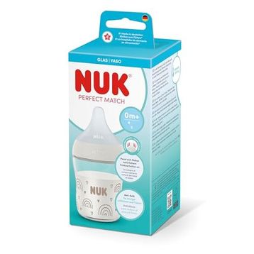 NUK Perfect Match Gökkuşağı 120 ml Cam Biberon