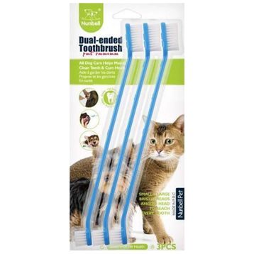 Nunbell 22 cm 3'lü Kedi Köpek Diş Fırçası
