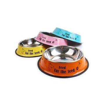 Nunbell Renkli 26 cm Çelik Mama Kabı