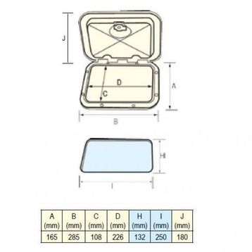 Nuova Rade 165x285 mm Hatch