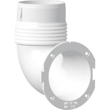 Nuova Rade 90 Derece Dirsekli 76 mm Havalandırma Çıkış Adaptörü
