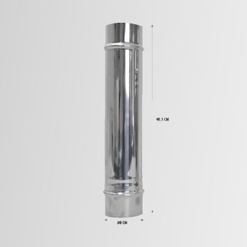 Nurgaz NG PSB-B Paslanmaz 40 cm Soba Bacası