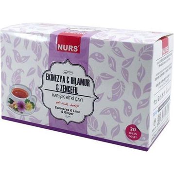 Nurs 20'li Ekinezya Ihlamur Zencefil Bitki Çayı