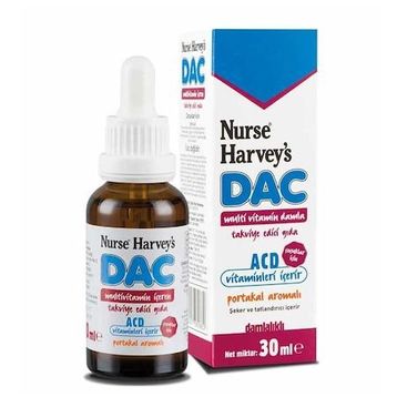 Nurse Harvey's Dac Multivitamin Portakal Aromalı 30 ml Damla