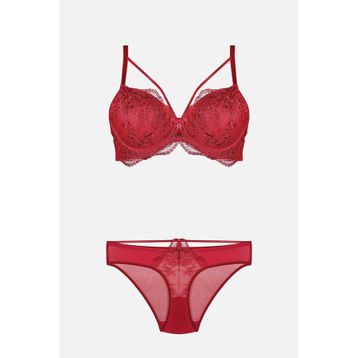 Nurteks 4485 Bordo Destekli Sütyen Takımı