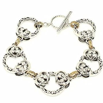 Nusret Takı 925 Ayar Gümüş Antik Bizans Bileklik