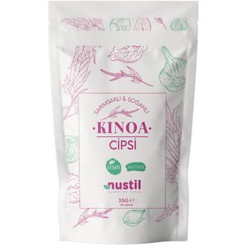 Nustil Glutensiz 35 gr Sarımsaklı ve Soğanlı Kinoa Cipsi