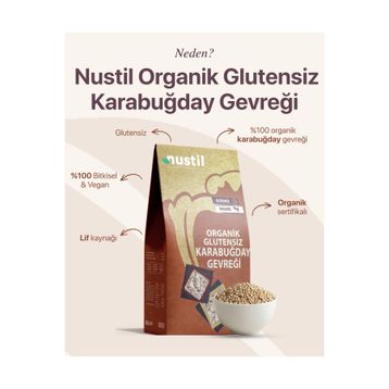 Nustil Nutrition Style Glutensiz Ve Organik Karabuğday Gevreği 250 gr