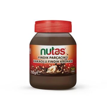 Nutas 700 gr Fındık Parçacıklı Sütlü Fındık Kreması