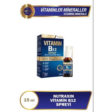 Nutraxin B12 Vitamin 15 ml Sprey