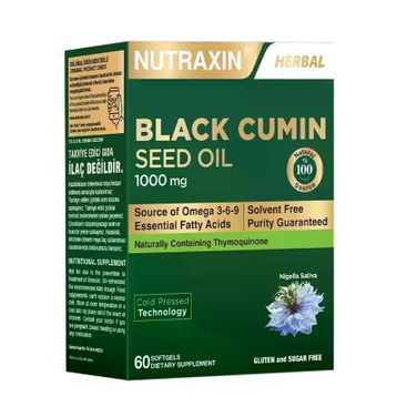 Nutraxin Çörek Otu Yağı 1000 mg 60 Kapsül