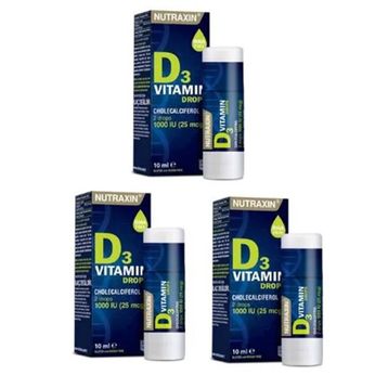 Nutraxin D3 Vitamin 1000 IU 3x10 ml Damla