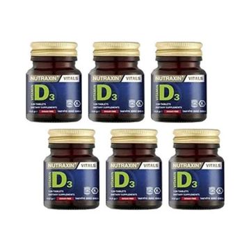 Nutraxin D3 Vitamin 1000 IU 6x120 Tablet