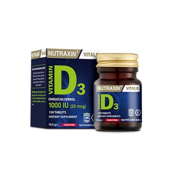 Nutraxin D3 Vitamini 1000 IU 5x120 Tablet