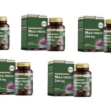 Nutraxin Herbal Milk Thistle 200 mg 5x60 Tablet