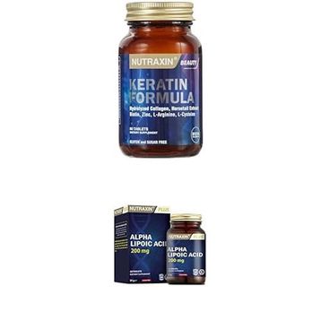 Nutraxin Keratin Formula 60 Tablet + Nutraxin Alpha Lipoic Acid 60 Tablet