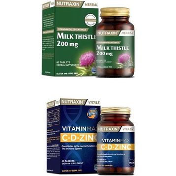 Nutraxin Milk Thistle 60 Tablet + Vitamin Max 60 Tablet