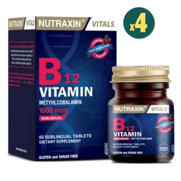Nutraxin Vitamin B12 4x60 Tablet