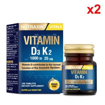 Nutraxin Vitamin D3 K2 120 Tablet