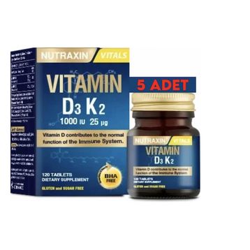 Nutraxin Vitamin D3 K2 5x120 Tablet