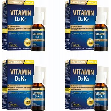 Nutraxin Vitamin D3K2 4x30 ml Sprey