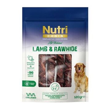 Nutri Canin Kuzu Eti Sarılı Kemik 120 gr Köpek Ödülü