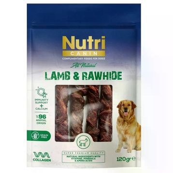 Nutri Canin Kuzu Eti Sarılı Kemik 120 gr Köpek Ödülü