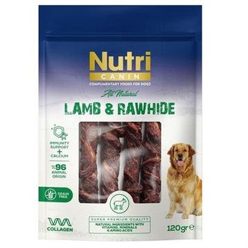 Nutri Canin Kuzu Eti Sarılı Kemik 120 gr Köpek Ödülü