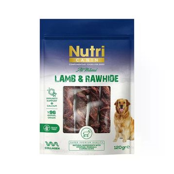 Nutri Canin Kuzu Eti Sarılı Kemik 120 gr Köpek Ödülü
