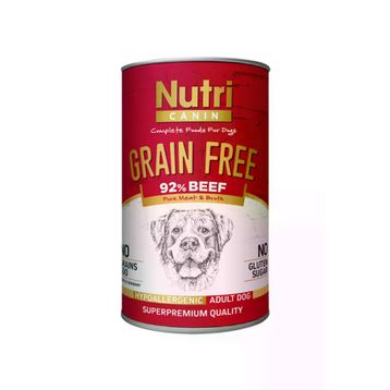 Nutri Canin Tahılsız Biftekli Patatesli 400 gr Yetişkin Köpek Konservesi