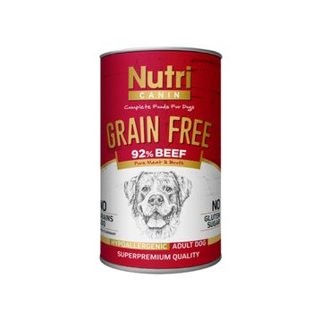Nutri Canin Tahılsız Biftekli Patatesli 400 gr Yetişkin Köpek Konservesi