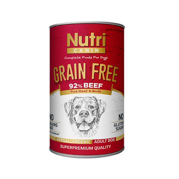 Nutri Canin Tahılsız Biftekli ve Patatesli 12x400 gr Köpek Konserve