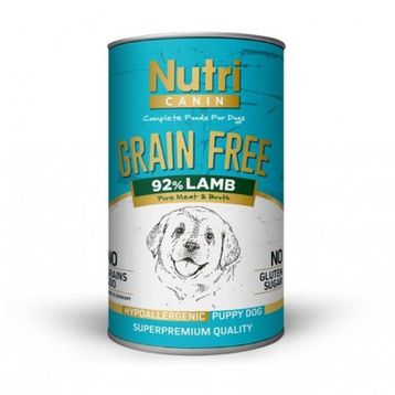 Nutri Canin Tahılsız Kuzulu Yavru 400 gr Konserve Köpek Maması